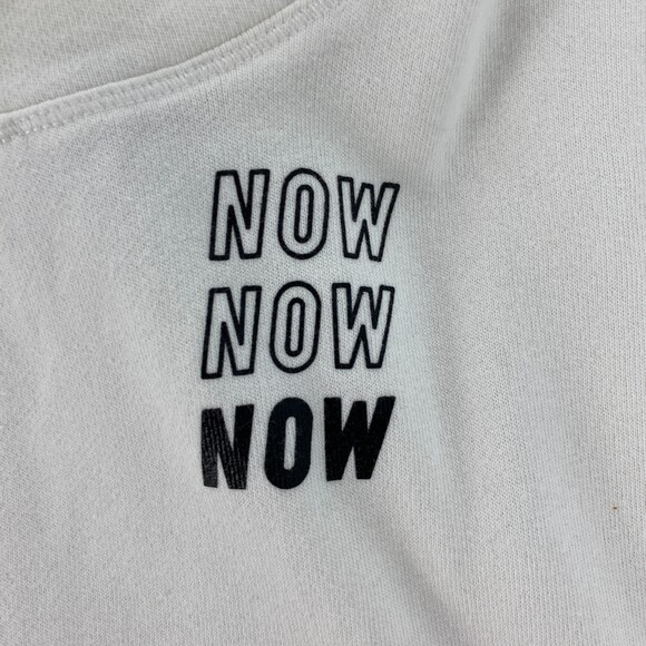 Fabletics Hadley Hi-Low Now Now Now White Pullover Hoodie Size Small - Picture 4 of 8